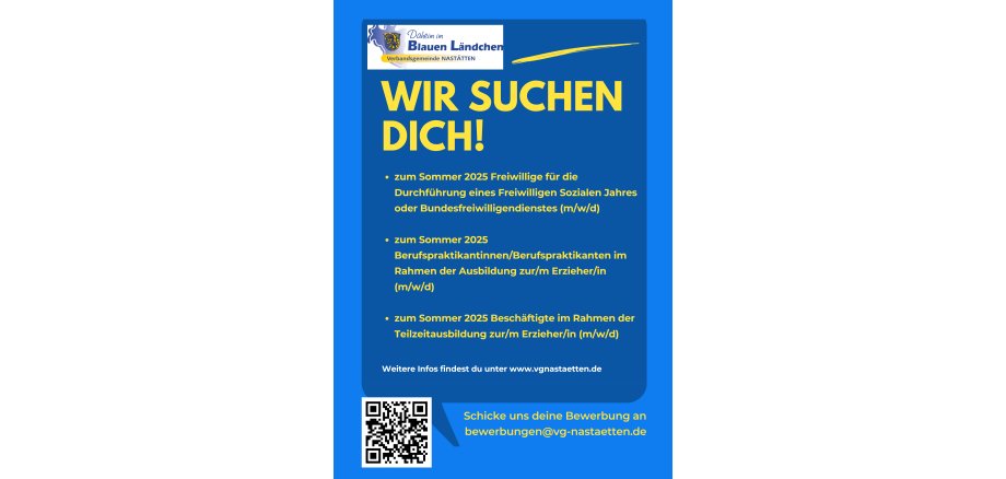 Blau und Gelb Rede Blase Job Vakanz Bekanntgabe - 1